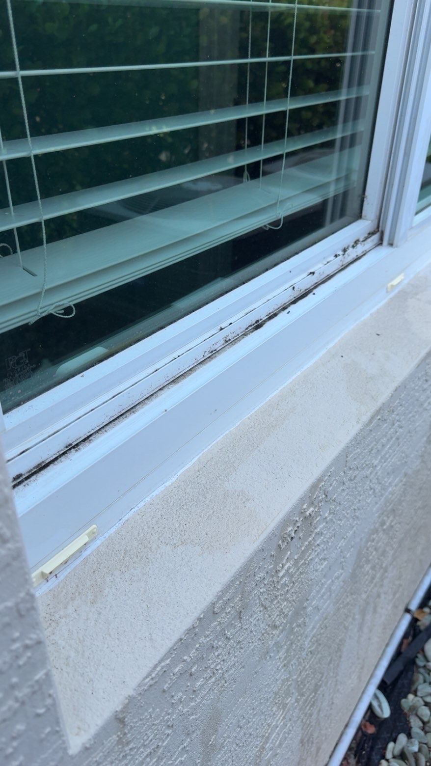 Before — Casement window · debris & grime removed